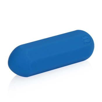 Wibrator silikonowy heksagonalny Loveline niebieski 7,2 cm