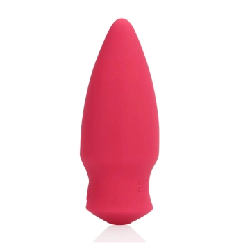 Wibrator stożkowy bullet Loveline silikonowy czerwony 7,7 cm