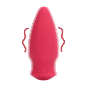 Wibrator stożkowy bullet Loveline silikonowy czerwony 7,7 cm