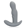 Silikonowy rotacyjny stymulator prostaty Loveline szary z pilotem 13 cm