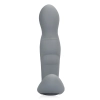 Silikonowy rotacyjny stymulator prostaty Loveline szary z pilotem 13 cm