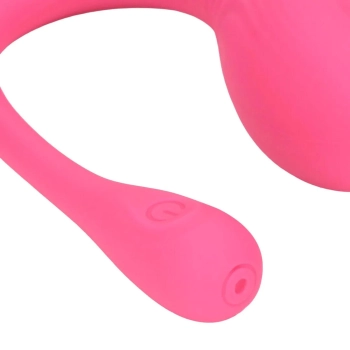 Wibrator punktu G z pilotem Loveline silikonowy różowy 24cm
