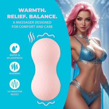 Masażer wibrujący z podgrzewaniem Loveline różowy 17 cm