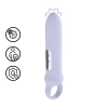 Wibrator z silikonową pętlą Loveline lawendowy 12,6 cm