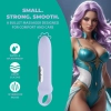 Wibrator z silikonową pętlą Loveline lawendowy 12,6 cm