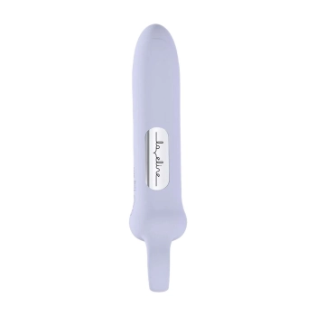 Wibrator z silikonową pętlą Loveline lawendowy 12,6 cm