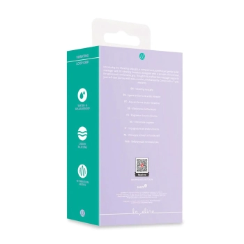 Wibrator z silikonową pętlą Loveline lawendowy 12,6 cm