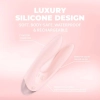 Wibrator podwójny Amour Loveline silikonowy różowy 11 cm