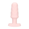 Plug analny wibrujący z pilotem Loveline Velvet różowy 9,8 cm