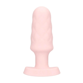 Plug analny wibrujący z pilotem Loveline Velvet różowy 9,8 cm