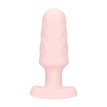 Plug analny wibrujący z pilotem Loveline Velvet różowy 9,8 cm