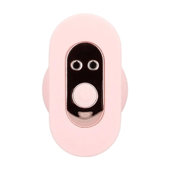 Plug analny wibrujący z pilotem Loveline Velvet różowy 9,8 cm