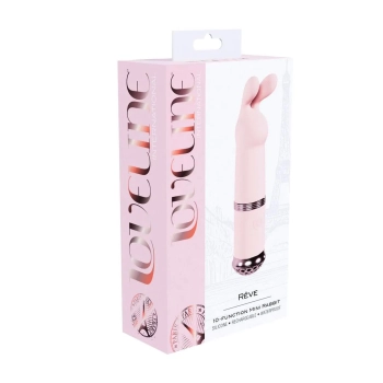 Mini wibrator króliczek Reve Loveline różowy silikonowy 11 cm