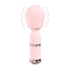 Mini masażer silikonowy Loveline Velour różowy 12 cm