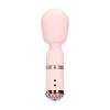 Mini masażer silikonowy Loveline Velour różowy 12 cm