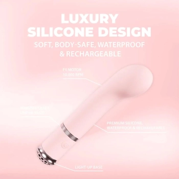 Wibrator punktu G Loveline Cherie silikonowy różowy 14 cm