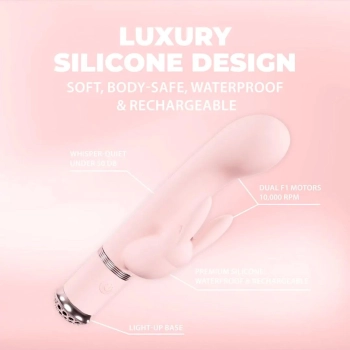 Wibrator króliczek Belle Loveline różowy 15,6 cm