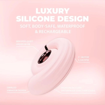 Wibrator wirujący Tourner Loveline różowy 11,8 cm