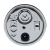 Mini wibrator pomadka Loveline zielony z 4 końcówkami USB