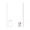 Mini wibrator pomadka Loveline zielony z 4 końcówkami USB