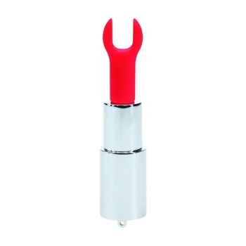 Mini wibrator pomadka Loveline zielony z 4 końcówkami USB