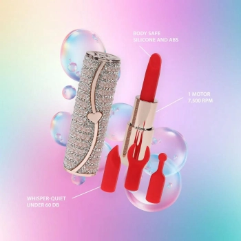 Mini wibrator szminkowy Loveline Candy różowy USB