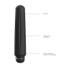 Delia - ABS Bullet With Sleeve - 10-Speeds - Black