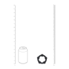 Pierścień erekcyjny silikonowy koralikowy Levelz czarny M 3,5cm