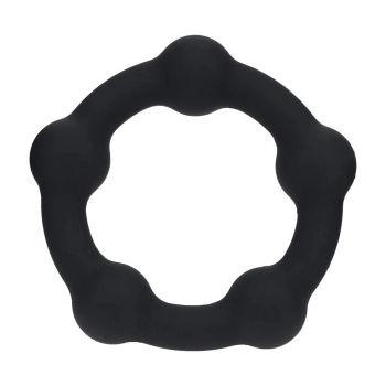 Pierścień erekcyjny silikonowy koralikowy Levelz czarny M 3,5cm