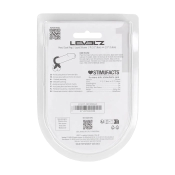 Pierścień erekcyjny silikonowy Levelz czarny 8 cm