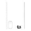 Pierścień erekcyjny dwupętlowy silikonowy Levelz czarny 4cm