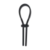 Pierścień erekcyjny Levelz regulowany silikonowy lasso czarny 14 cm