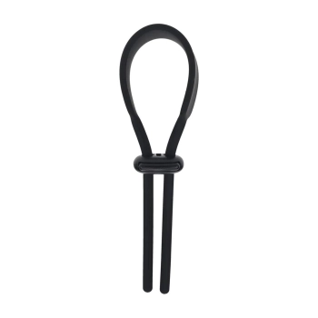 Pierścień erekcyjny Levelz regulowany silikonowy lasso czarny 14 cm