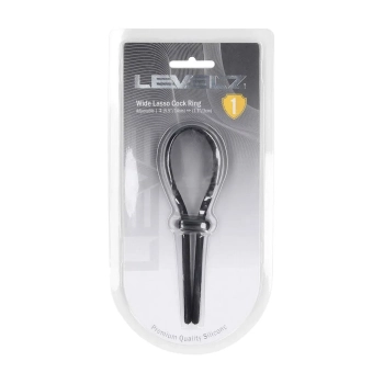 Pierścień erekcyjny Levelz regulowany silikonowy lasso czarny 14 cm