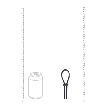 Pierścień erekcyjny Levelz regulowany silikonowy lasso czarny 14 cm