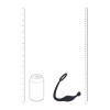 Pierścień erekcyjny silikonowy z stymulatorem prostaty Levelz S czarny 11cm