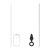 Korek analny silikonowy z pętlą Levelz S czarny 10cm