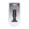 Podwójny korek analny z grzechotką silikonowy Levelz czarny M 11 cm
