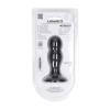 Podwójny korek analny z grzechotką silikonowy Levelz czarny M 11 cm