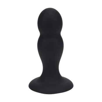Podwójny korek analny z grzechotką silikonowy Levelz czarny M 11 cm