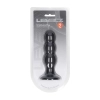 Korek analny potrójny z grzechotką Levelz silikonowy L czarny 13,5cm