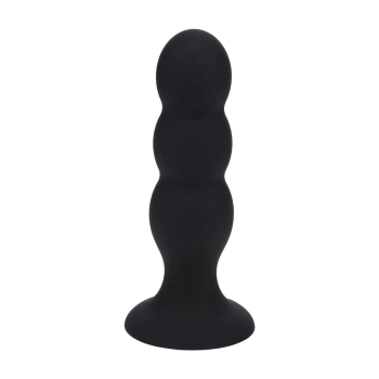 Korek analny potrójny z grzechotką Levelz silikonowy L czarny 13,5cm