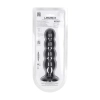 Korek analny silikonowy poczwórny z grzechotką Levelz XL czarny 16,5cm