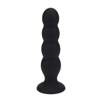 Korek analny silikonowy poczwórny z grzechotką Levelz XL czarny 16,5cm