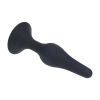 Smukły silikonowy korek analny Levelz M czarny 11,5 cm