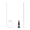 Smukły silikonowy korek analny Levelz M czarny 11,5 cm