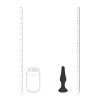 Smukły silikonowy korek analny Levelz L czarny 12,5 cm