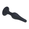Smukły silikonowy korek analny Levelz XL czarny 15,5 cm