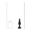 Smukły silikonowy korek analny Levelz XL czarny 15,5 cm
