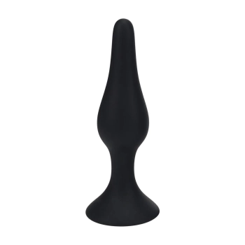 Smukły silikonowy korek analny Levelz XL czarny 15,5 cm